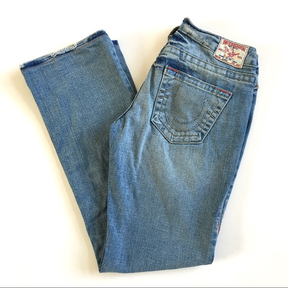 True Religion Denim - True Religion Johnny Straight Leg Light Wash Jeans
